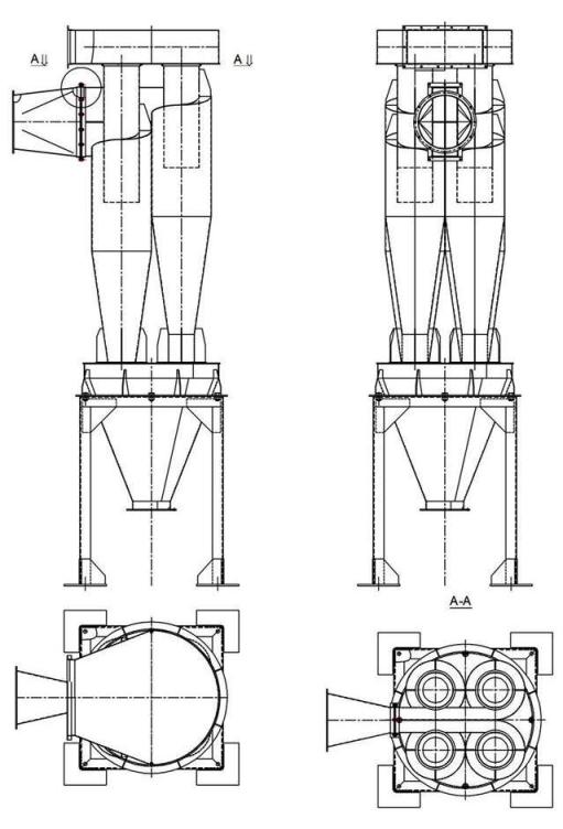 чертеж циклона У21-ББЦ в Назарово